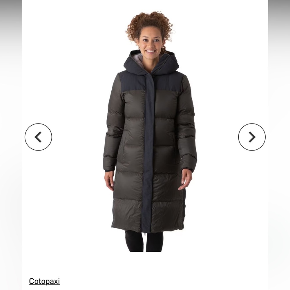 Womens Cotopaxi Solazo down parka.